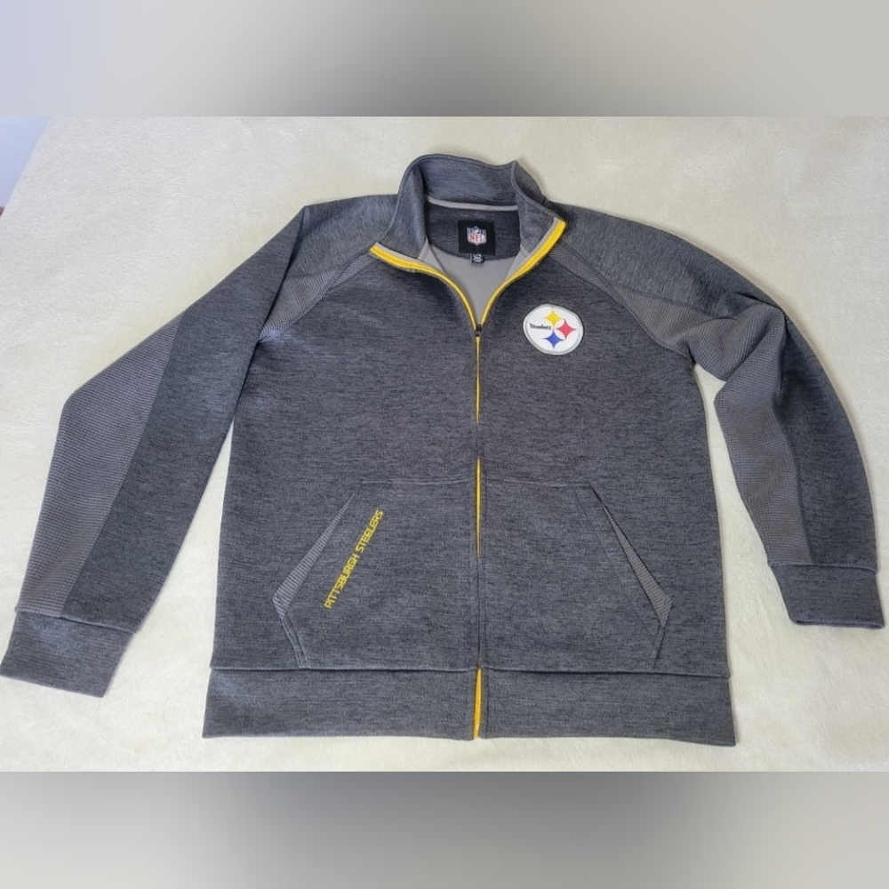 NFL Apparel Pittsburgh Steelers Full Zip Fleece Jacket